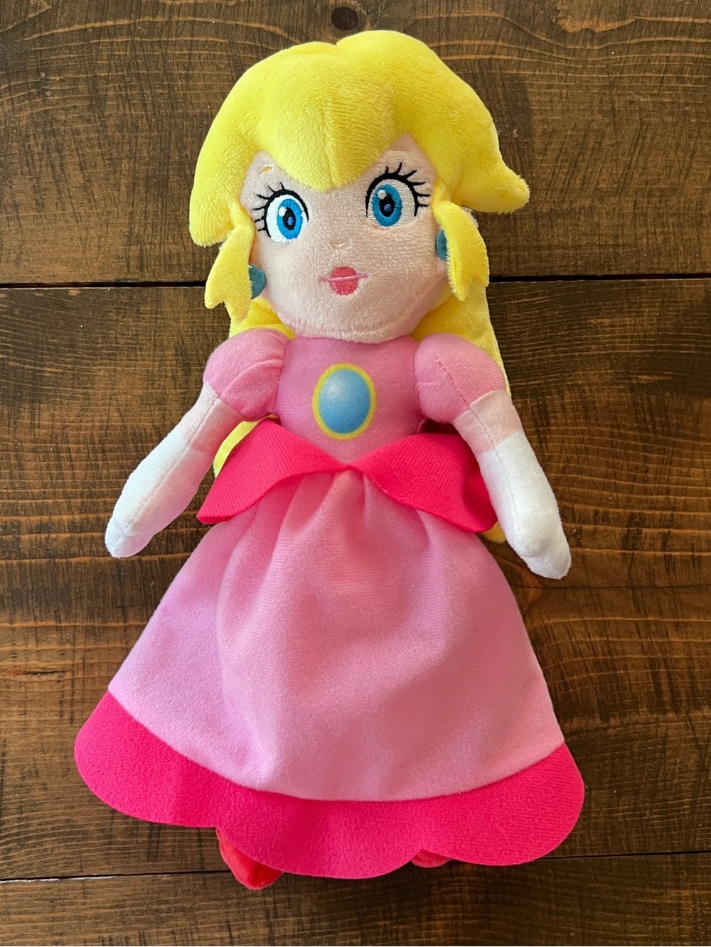 Plush Princess Doll in Pink, Hot Pink & Yellow